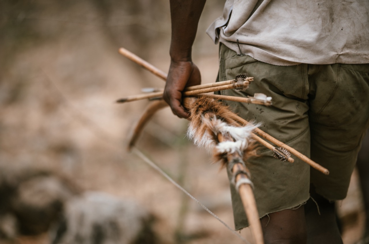 Hadza community members in the Yaeda Valley
